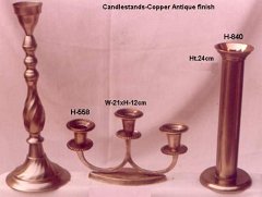 Candlestand Copper Antique